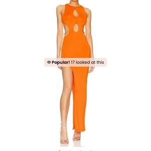 Superdown Dallas Cutout Dress Orange